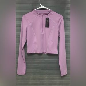 Allure Luxe Piping Top size Large color purple